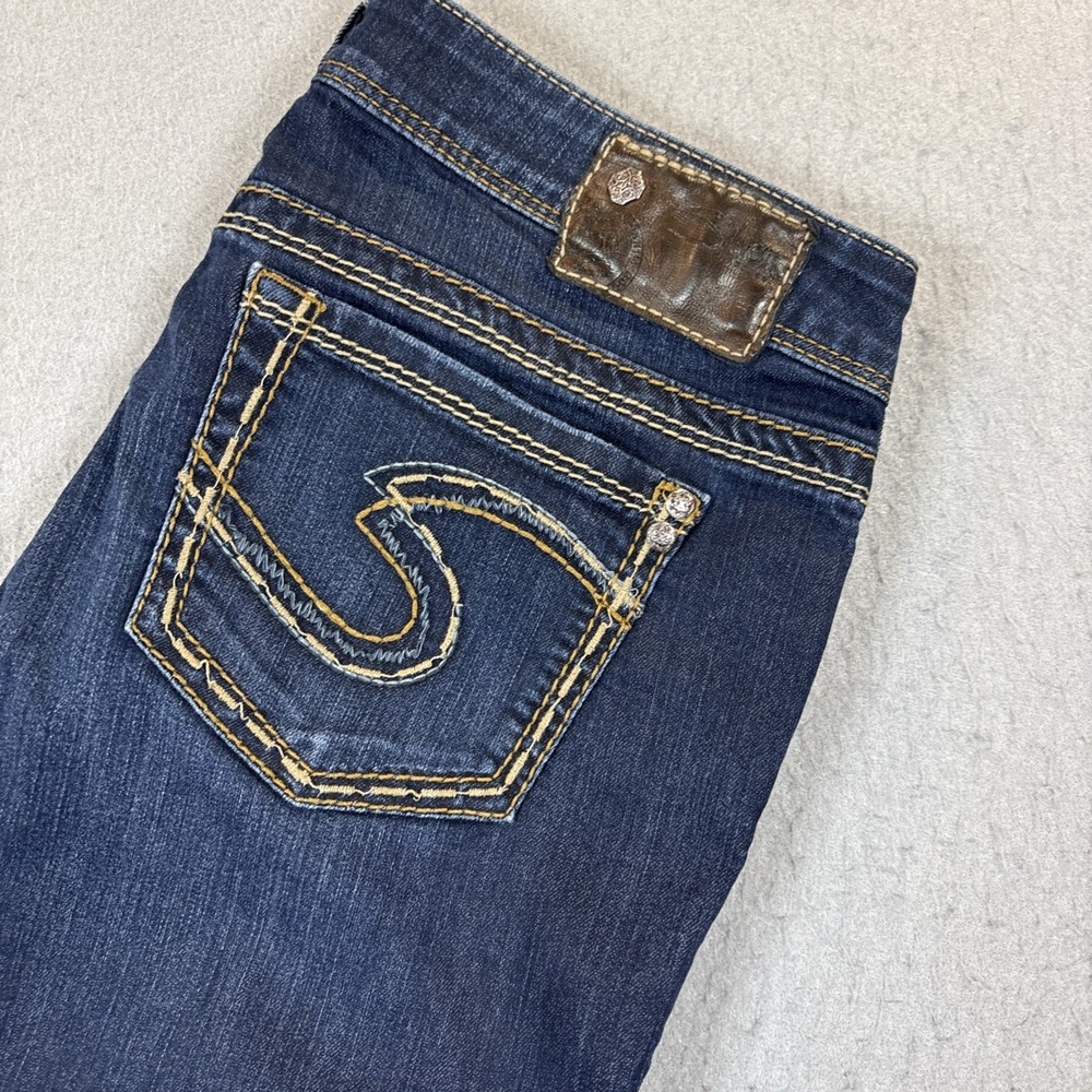 Silver Jeans Co Jeans Womens 29x31β Dark Wash Frances 18 Bootcut Stretch Denim
